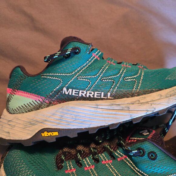 Merrell Womens J066814 Moab Teal Green Float Pro Vibram Flight Hiking Running 5. - Picture 5 of 14